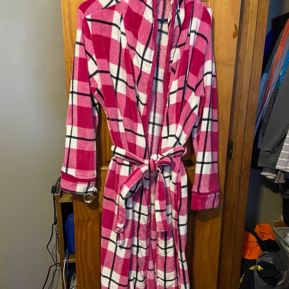 Long plush robe